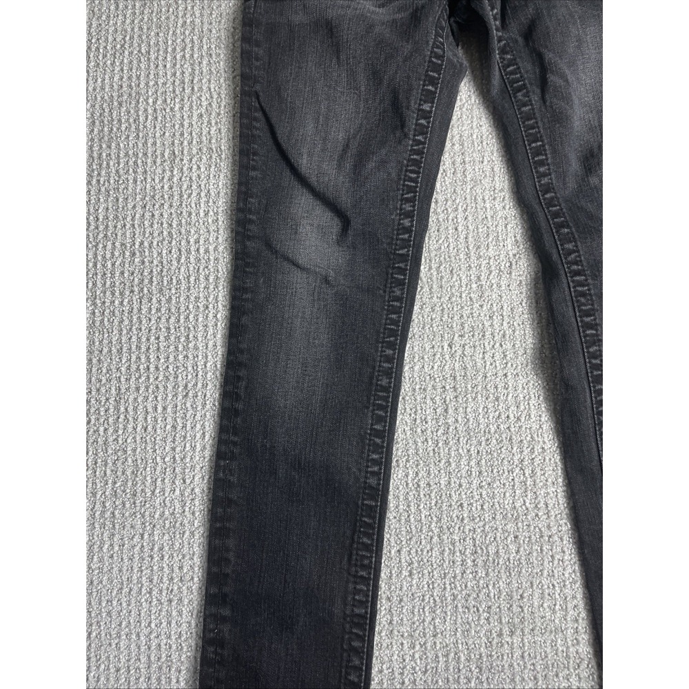 Miss Me Jeans Womens 28x30 Black Signature Skinny Embellished Pockets Bling - Picture 7 of 13